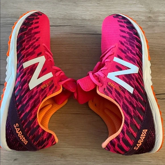 New Balance XC Track Spikes Pink Orange Women’s Size 9.5 WXCS700R - Picture 7 of 8